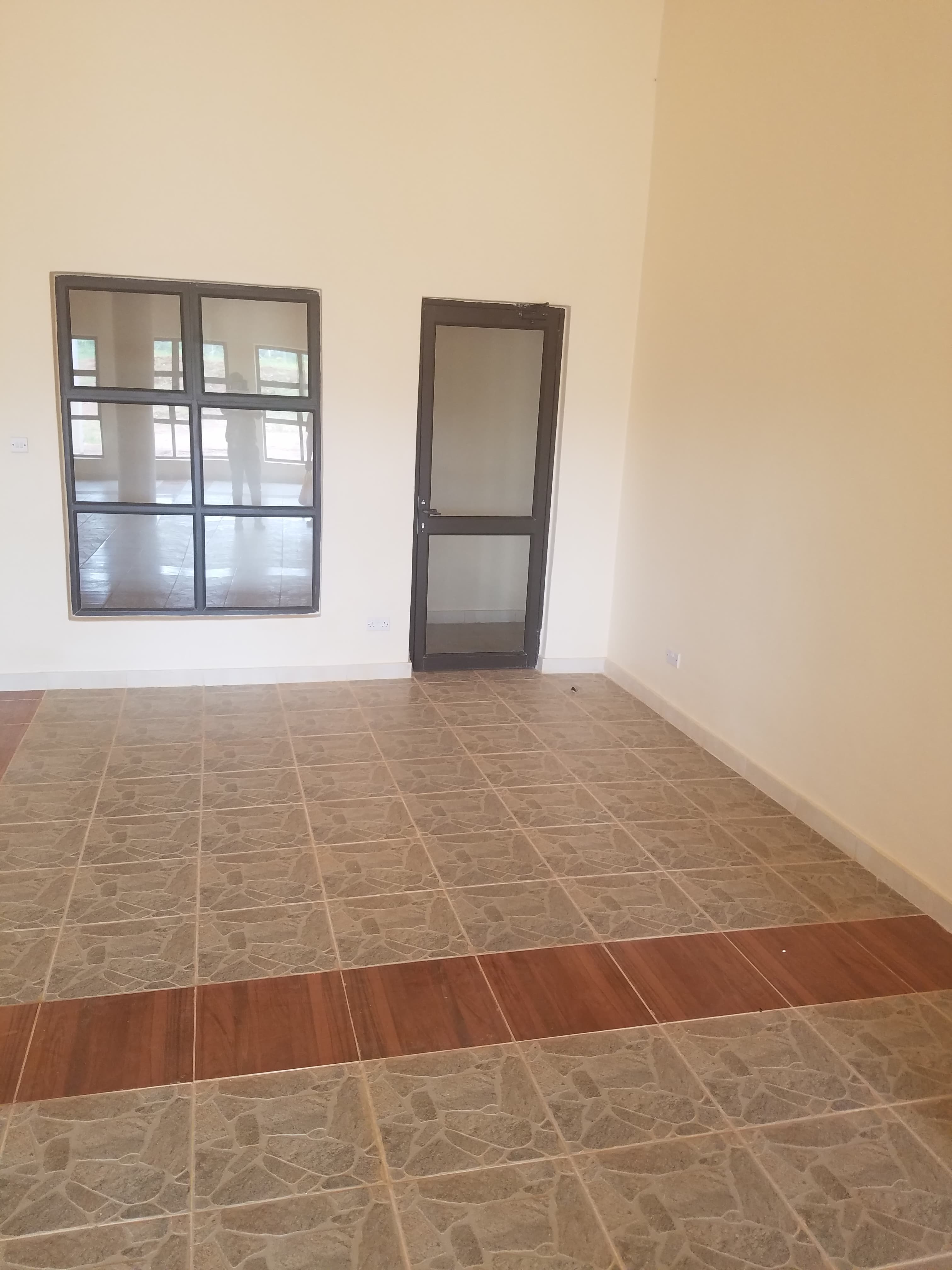 Integrated Door & Window System Combined aluminium door and window system installation